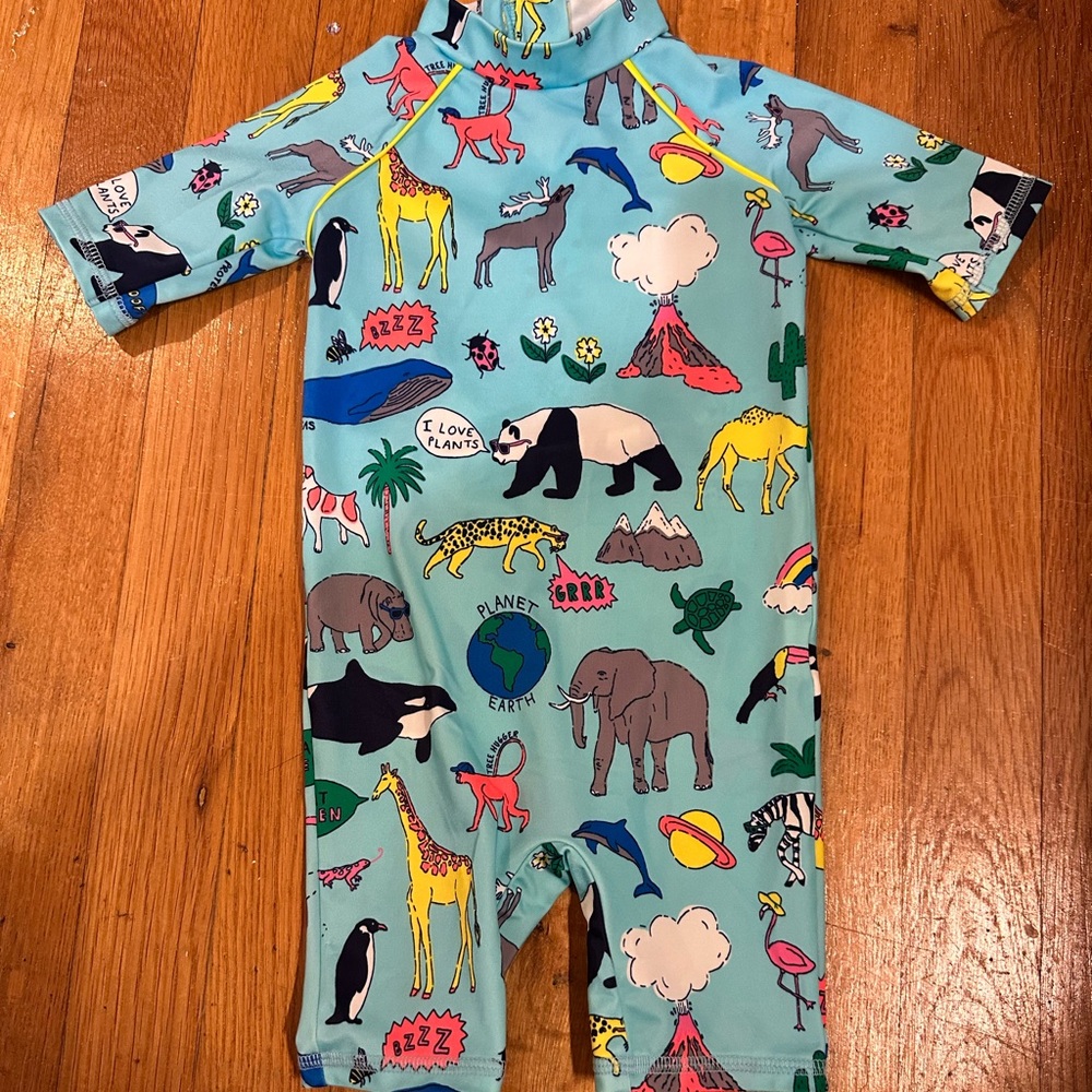 Baby Boden animal surf suit